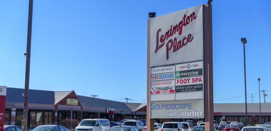 Lexington Place #101 5,118 SF End Cap